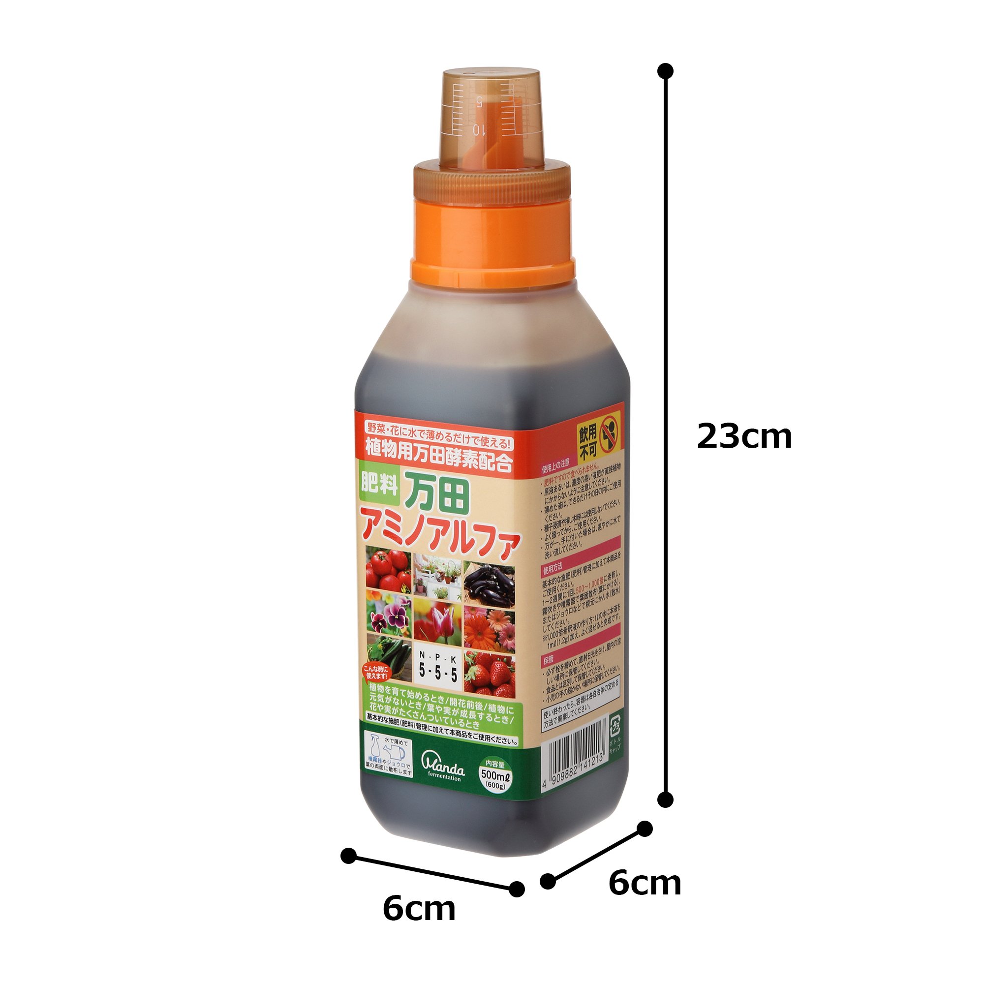 Amazon | 万田酵素 万田アミノアルファ 500ml | 肥料・土壌改良剤