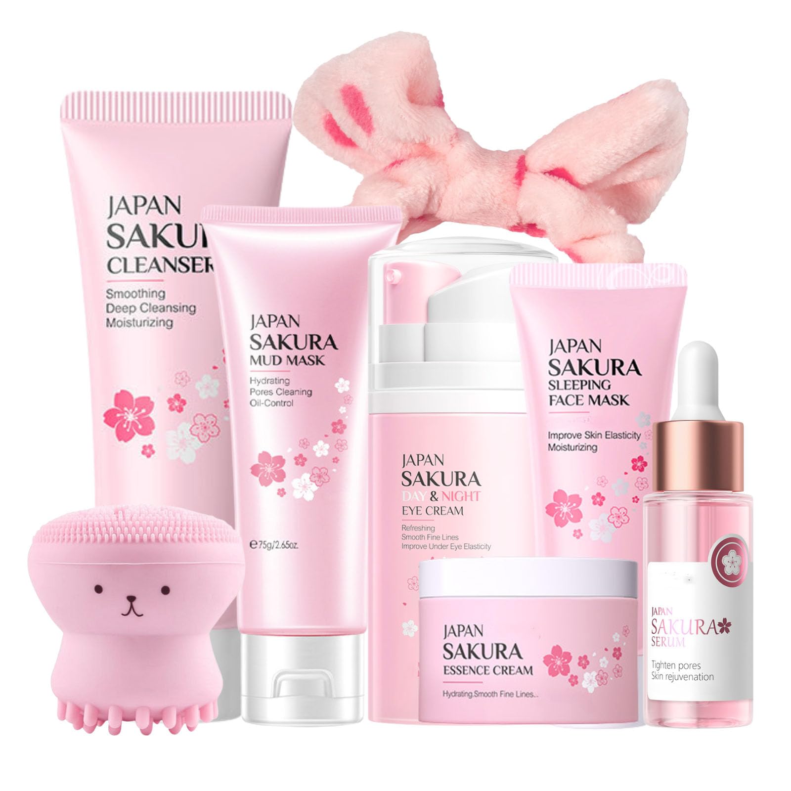 Amazon.com: Evolvique Japan Sakura Skincare Set Women Gifts - 8