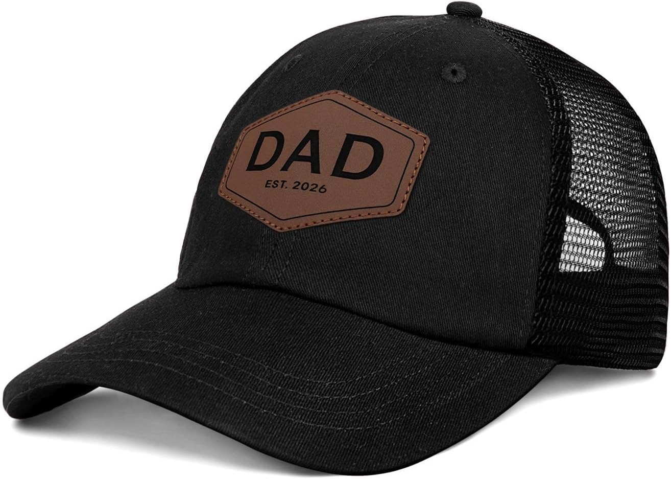 Worlds Best Dad Ever Trucker Hat Fathers Day Birthday Gifts for Father Dad Papa Daddy from Daughter Son Baseball Cap