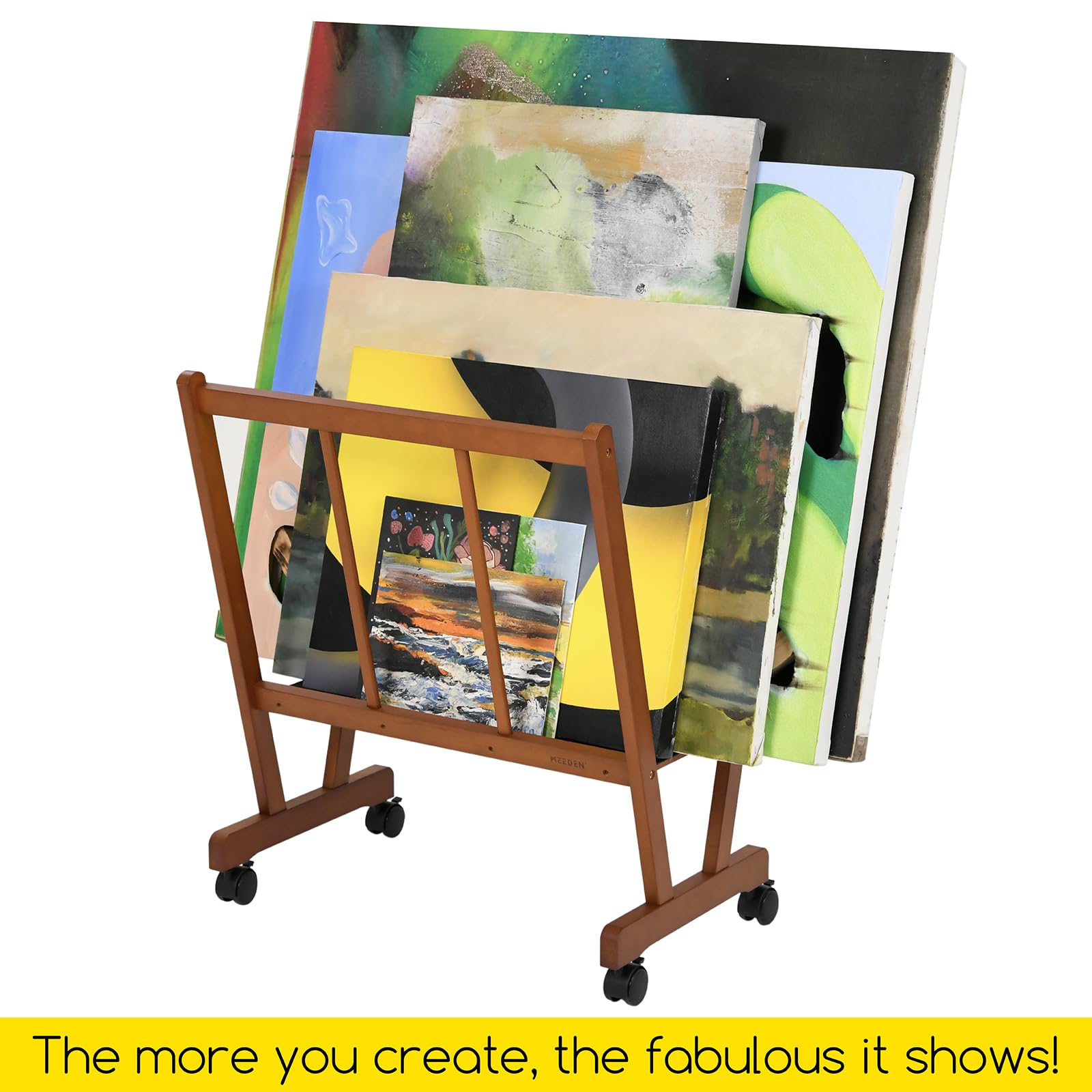 ikkle Groot Art Canvas opbergrek, drogen schilderij rek met wielen, kunst opslag display stands voor canvas, frame, tekentafel, ambachten afdrukken rek voor kunst display en galerijen ikkle Groot Art Canvas opbergrek, drogen schilderij rek met wielen, kunst opslag display stands voor canvas, frame, tekentafel, ambachten afdrukken rek voor kunst display en galerijen