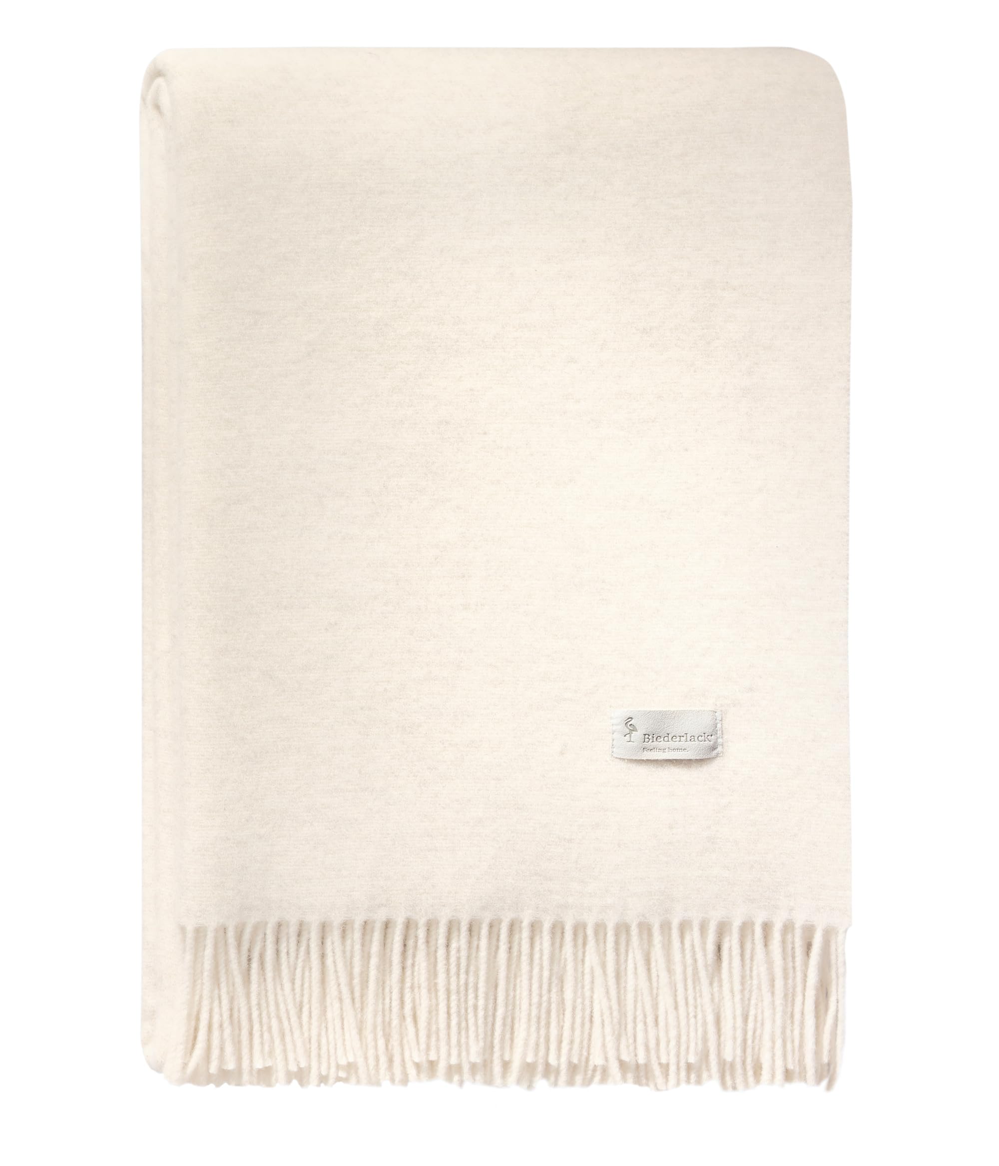 biederlack Kaschmirplaid Uni 150 x 200 cm Marmor - Stone