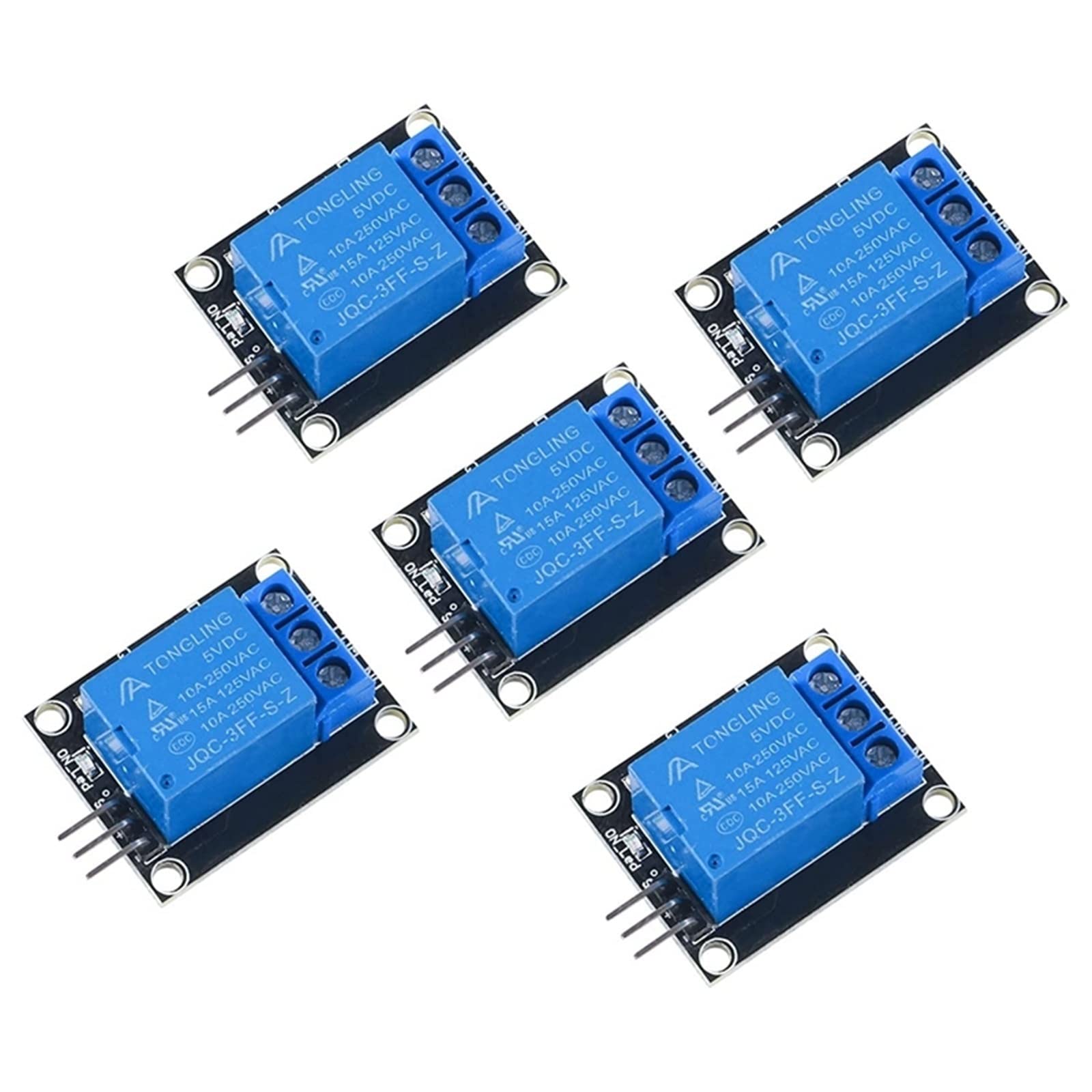 QEFHSVVZE 5Pcs KY-019 5V One Channel Relay Module Board Low Level Trigger Compatible with Relay