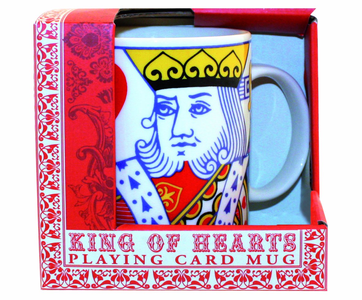 Gift Republic Multi Playing Cards New Bone China Mug King Of Hearts