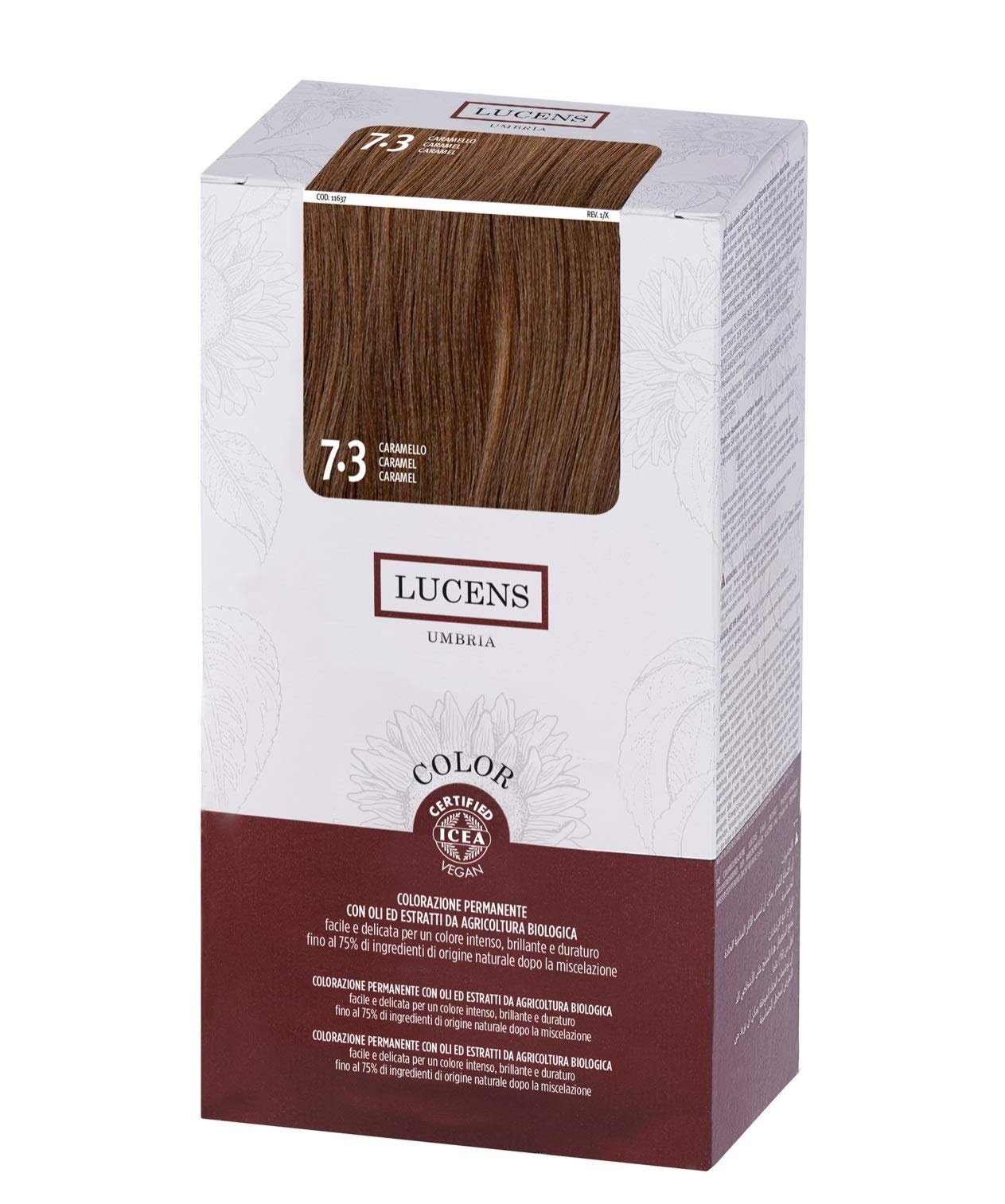 Lucens Hair Color Caramel 7.3 145ml - No PPD