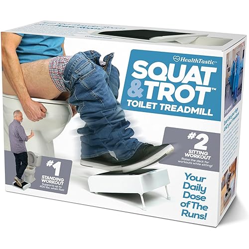 Prank-O Squat & Trot Prank Gift Box – Funny Empty Gag Gift Packaging for White Elephant, Christmas & Office Parties, Hilarious Joke Gift Box to Hide Real Presents for Friends & Fitness Lovers