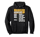 Web Developer Hourly Rate - Funny Web Designer Developer Pullover Hoodie