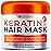 Keratin Hair Mask - Sulfate Free Hydrating Deep Conditioner Treatment for Dry, Damaged and Split Ends - Moisture for Frizzy and Curly Hair - For Women and Men - Moisturizer Care to Repair Damage