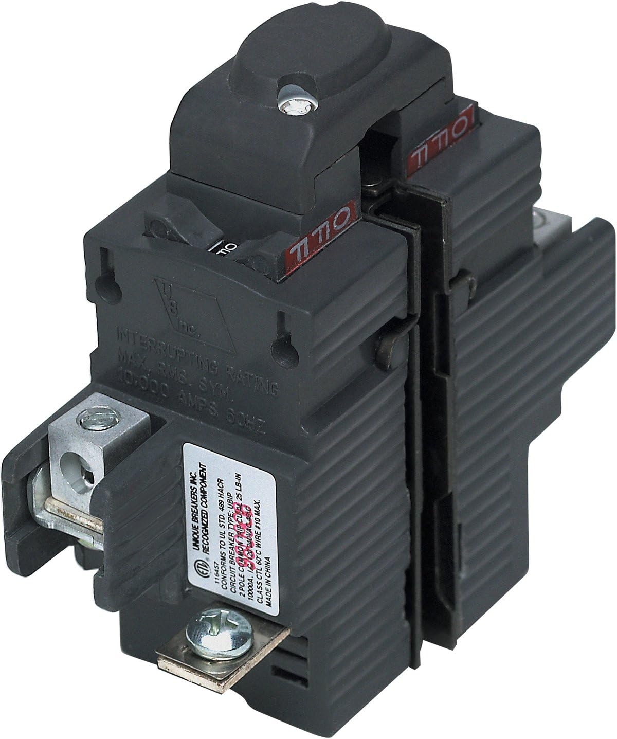 Connecticut Electric UBIP250 Pushmatic P250 Replacement 50 Amp 2-Pole Circuit Breaker - ETL Listed, 10k AIC