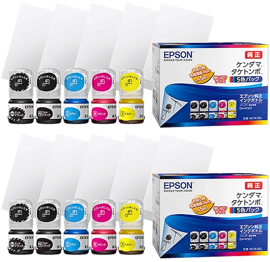 【新品】 エプソン 純正 インクボトル ケンダマ タケトンボ 増量 5色セット EPSON タケトンボ L 5本セット エプソン 【セット】エプソン 純正