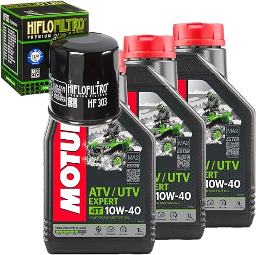 Oil Change Kit For Polaris 2006 Sportsman 6X6 500 Technosynthese 10W-40