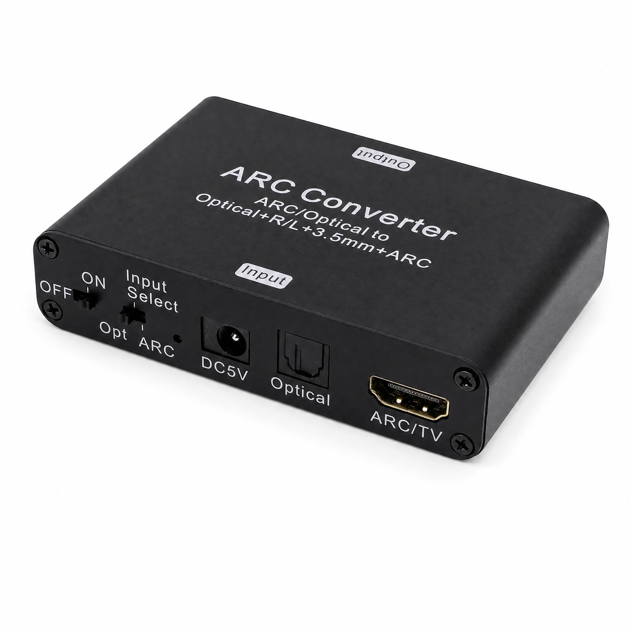 Estrattore Audio ARC HDMI, Convertitore 192kHz in Analogico Convertitore Audio Stereo da 3,5 Mm L/R, Supporta L'uscita L/R Ottica ARC, Compatibile con PC TV