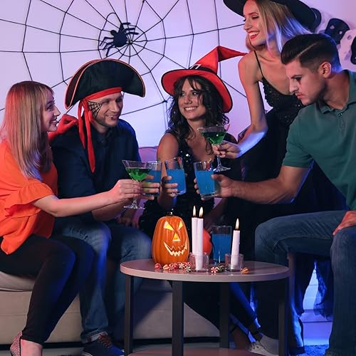 Miniatura 2 de DOITOOL Farol de Halloween Jack O, decoraciones de calabaza iluminadas para decoración interior al aire libre (estilo aleatorio)