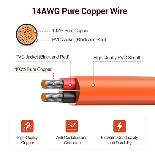 Cable Adaptador Solar 20FT con conectores DC8020/7909 miniatura 3