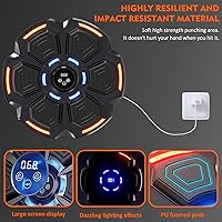Vista 5 de Music Boxing Punching Machine for Adults - 9 Modes & 9 Speeds, Bluetooth Music Punching Machine with Gloves, Electronic LED Boxing Training