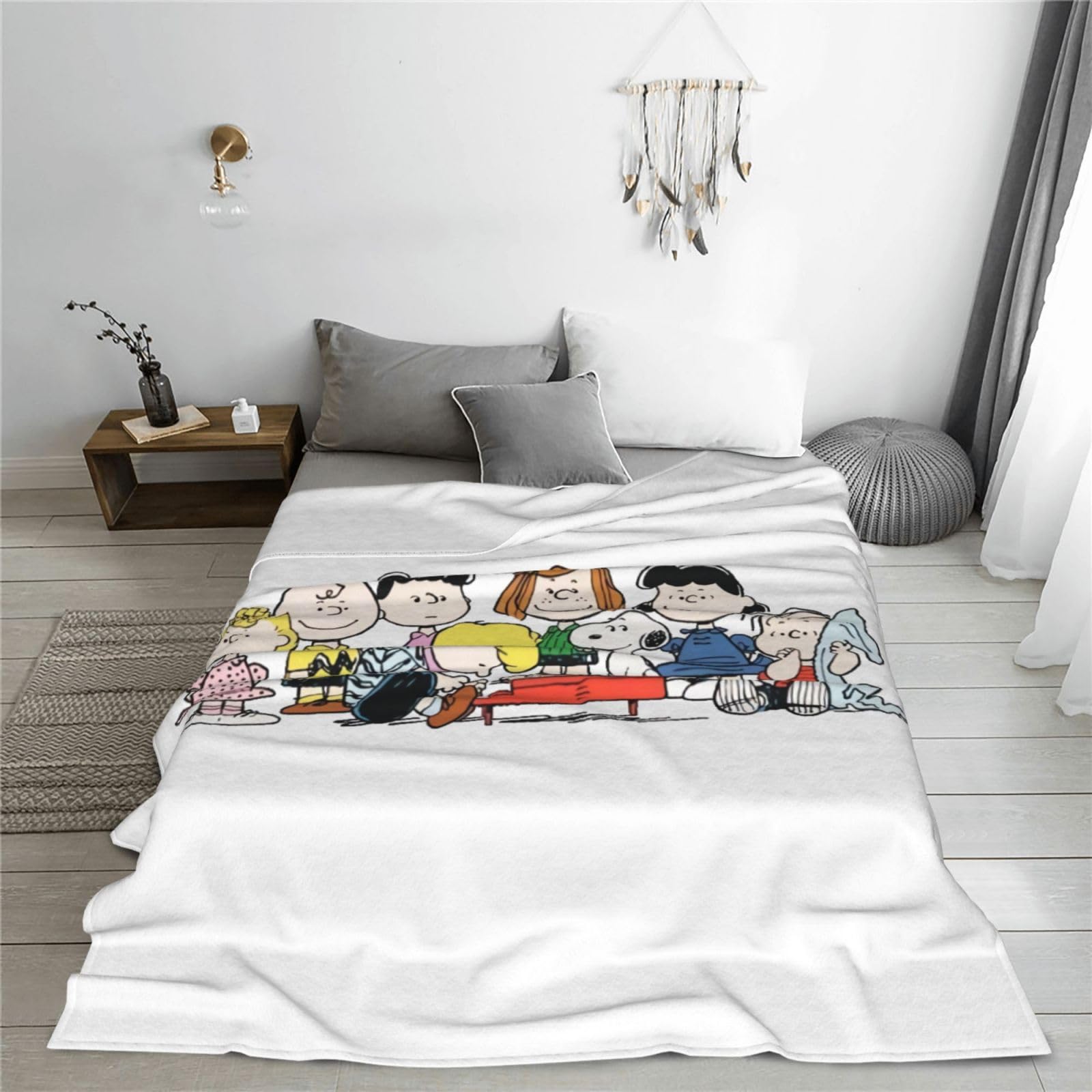 Amazon｜毛布 スヌーピー (19) ブランケット フランネル 洗える