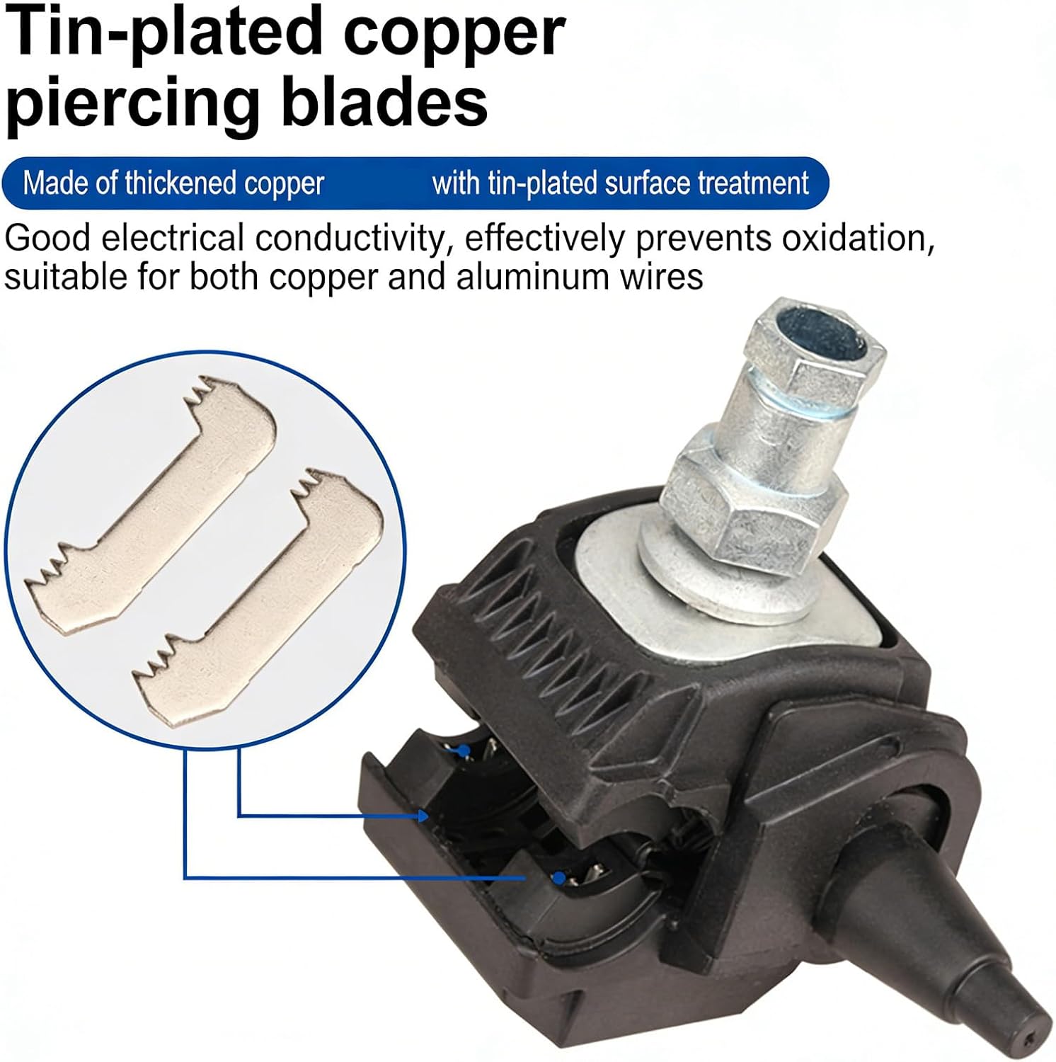 Durability Insulated Cable Piercing Connector with Resistance Quick Splitter for Electrical Connection Insulation Piercing Clamps Cable Connector