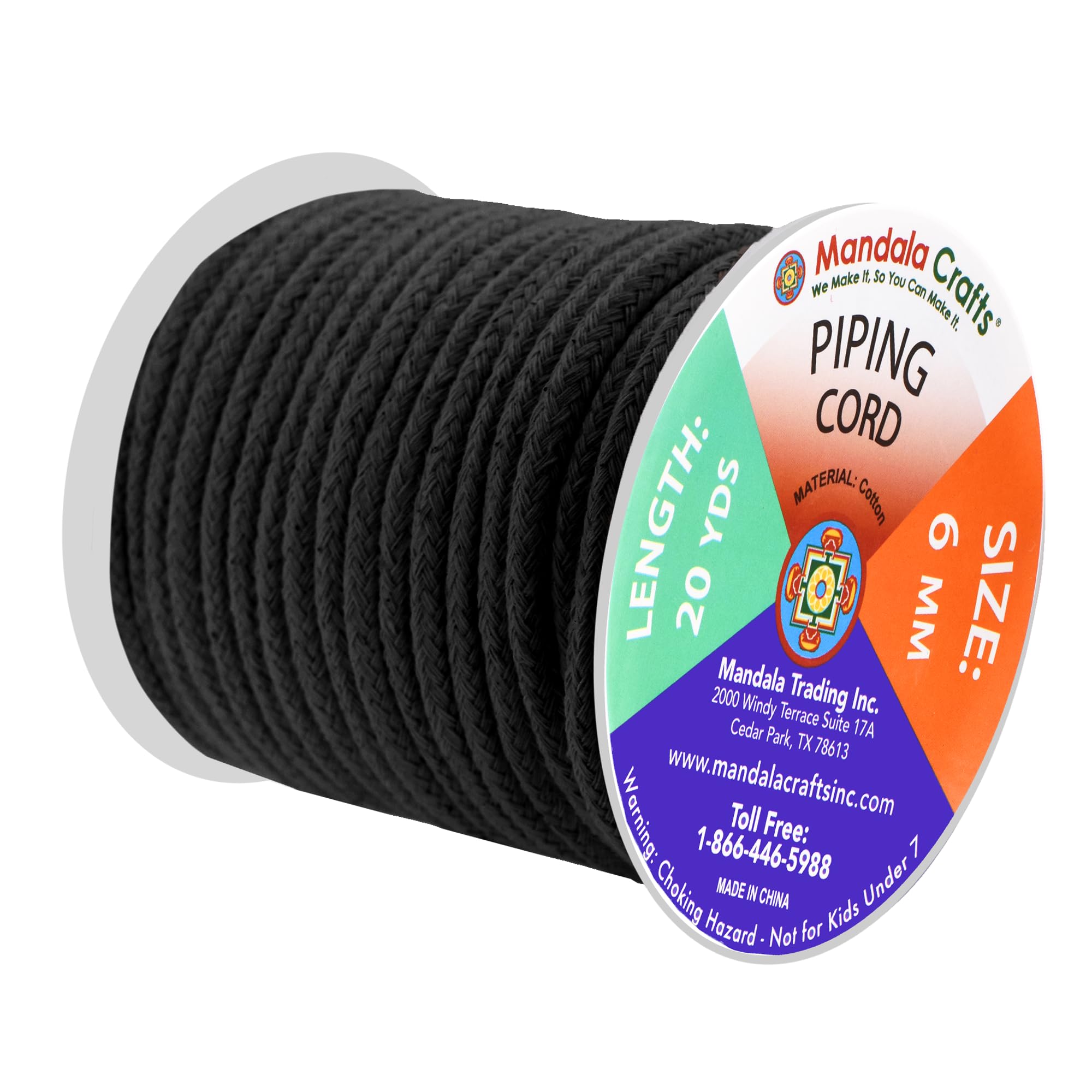 Amazon.com: Mandala Crafts 6mm Black Replacement Drawstring Cords