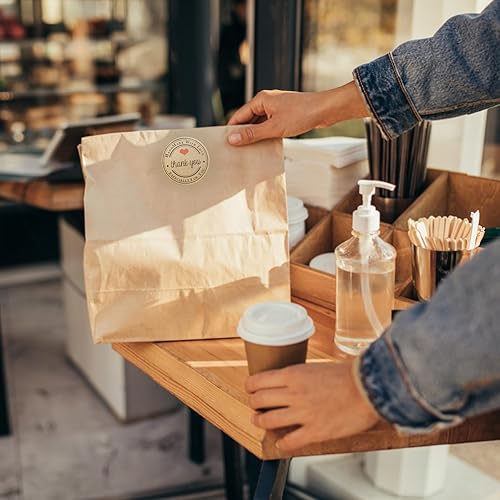Miniatura 4 de Paquete de 35 bolsas de pan de papel para pan casero, bolsa de papel para panadería para almacenamiento de envases de alimentos horneados, bolsa