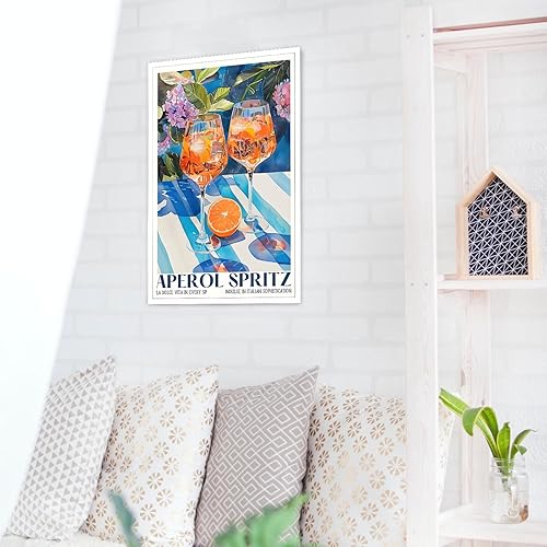 Miniatura 4 de Aperols Spritz - Arte de pared retro italiano de viaje, cóctel, pósteres de lona de Italia, moderno, vintage, verano, cócteles, bebidas, impresiones