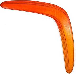 Boomerang for teenagers and adults, Boomerang "Yellow-Orange" , Handcrafted Real Returning Boomerang, Made of Wood
