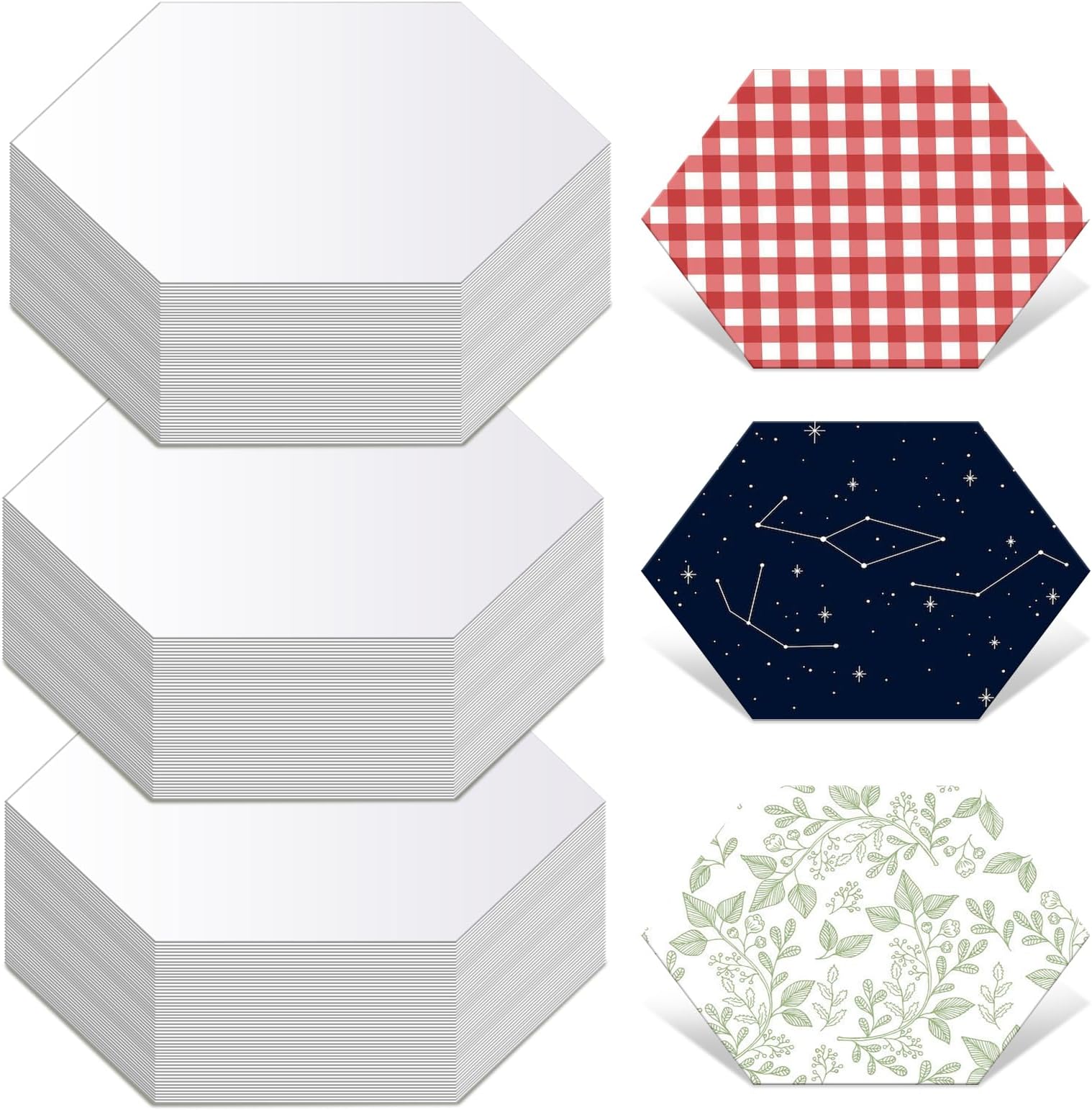 Quilting Templates, 300Count 1 Inch Quilting Stencils, Sewing Pattern Paper | 1 Inch Hexagon Paper Pieces for Quilting, English Paper Piecing Templates, English Paper Piecing Supplies for Quilting