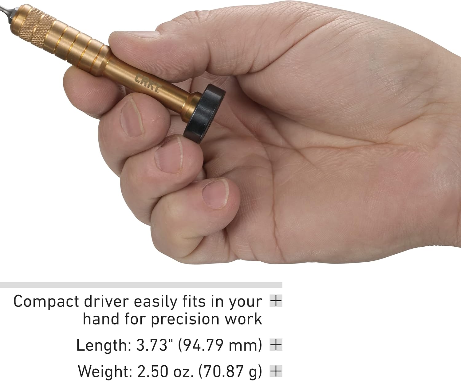 CRKT Hex Bit Driver Tool Roll Accessory: Brass Handle, 9911