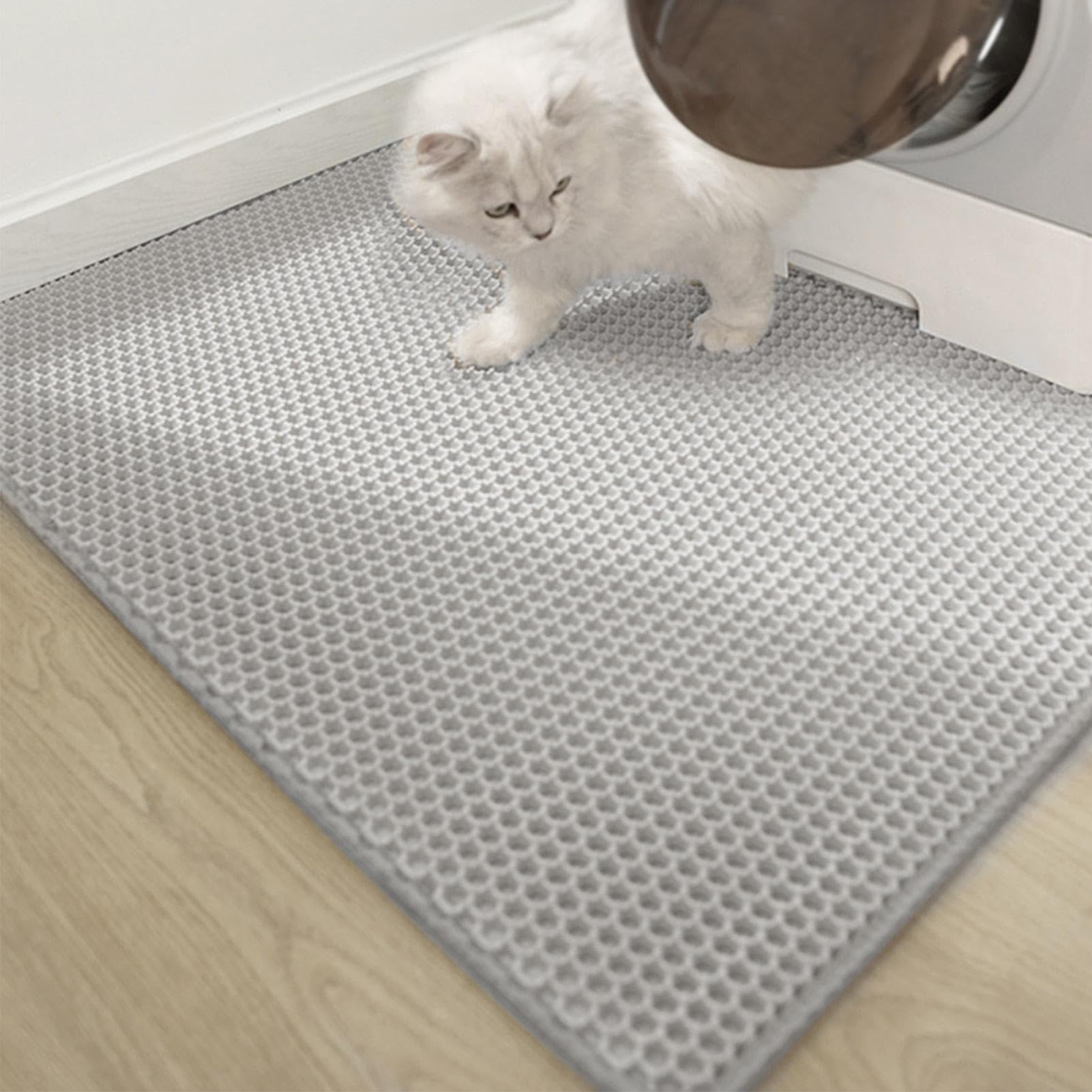 Katzenklo Matte | Katzentoilettenfangmatte mit Doppelschicht-Design