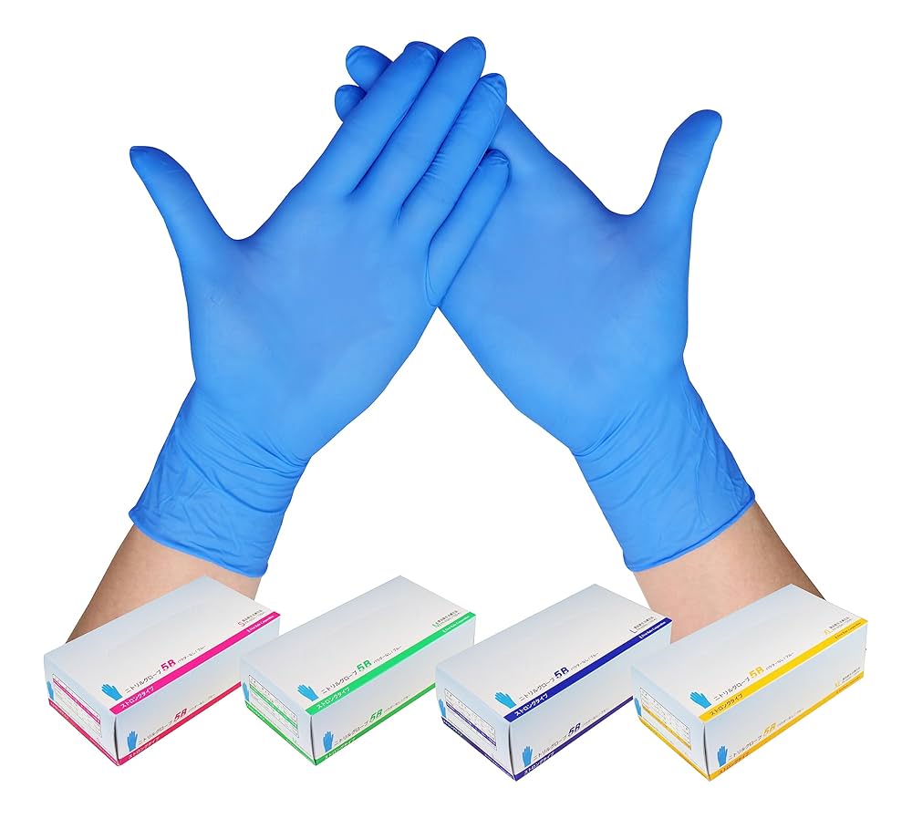 ニトリルグローブ Amazon | [ファーストレイト] ニトリルグローブ5B パウダー