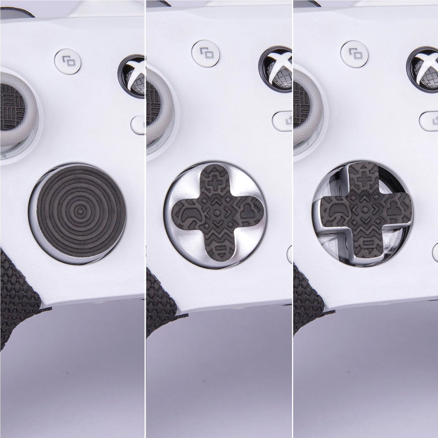 【 グリップ力強化 & 吸汗力強 】TALONGAMES GameSir G7 Pro 用 コントローラーグリップ クラシックバージョン アンチスリップテープ 滑り止め グリップ テープ 十字キーパッドシール付き 滑り止め グリップシール カット済 1セット入り [ グリップ部分 + 十字キーパッド + ボタン+トリガー ] (ブラック) - 5