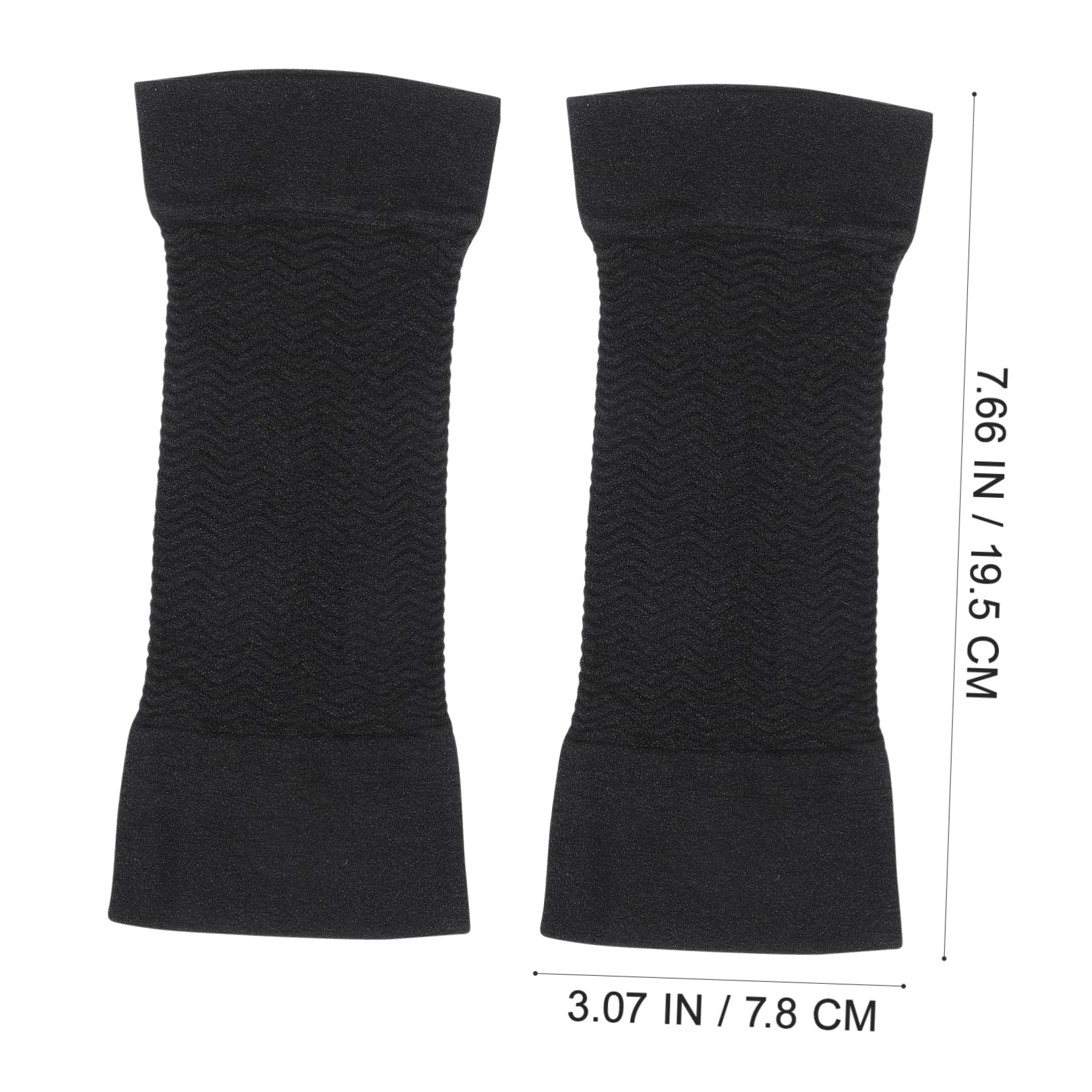 CLISPEED Manchons de Compression Bras, 1 Paire, Acrylique, Noir, Adultes