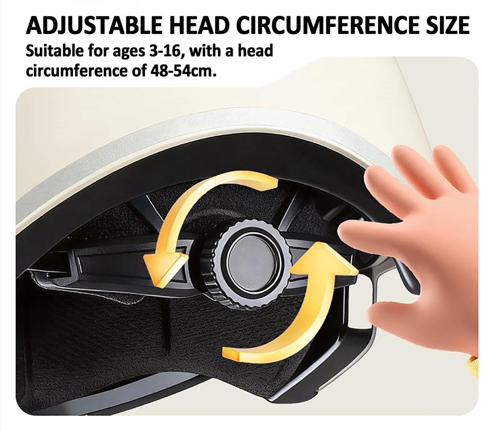 Simpatico Mezzo Casco Da Moto 3/4 Per Bambini Da 3 A 12 Anni