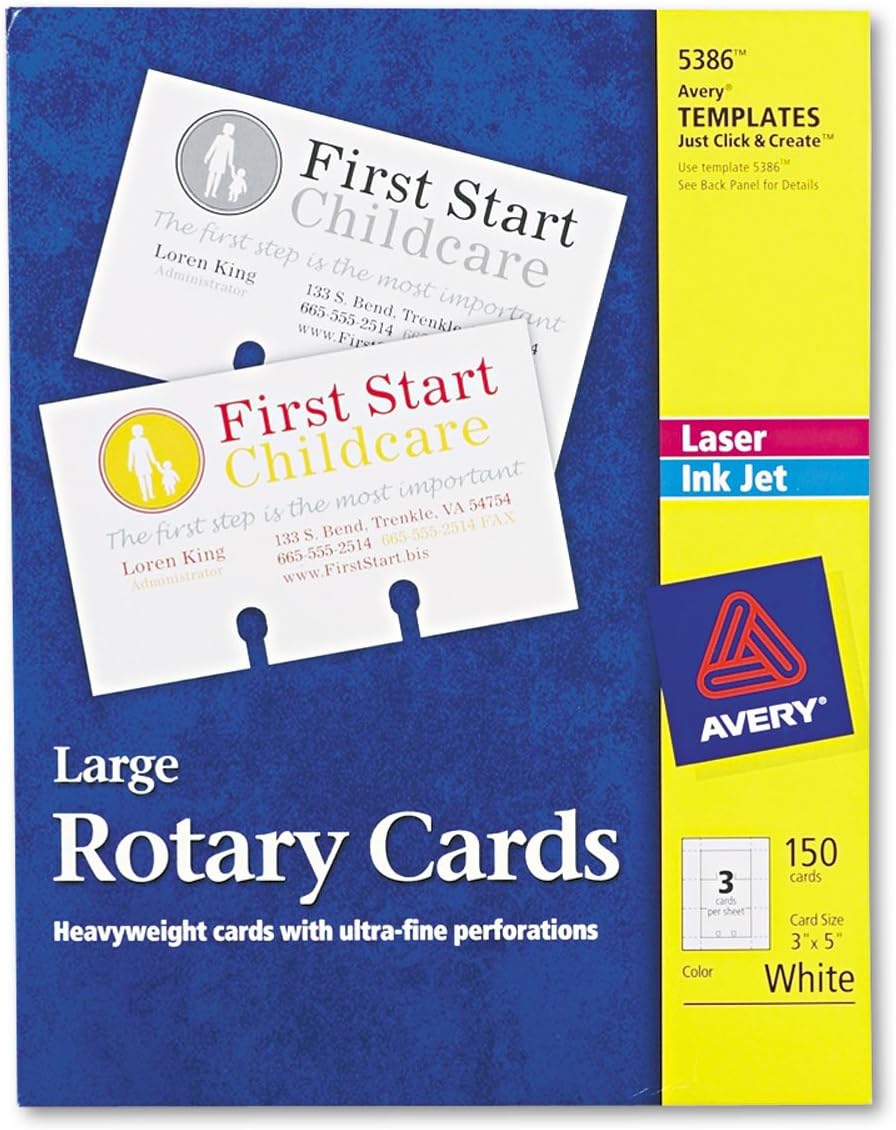 AVE5386 - Large Rotary Cards