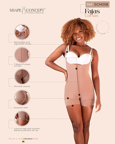 Miniatura 4 de SHAPE CONCEPT Fajas moldeadoras de alta compresión para control de abdomen, fajas colombianas, moldeadoras de control de abdomen para mujer