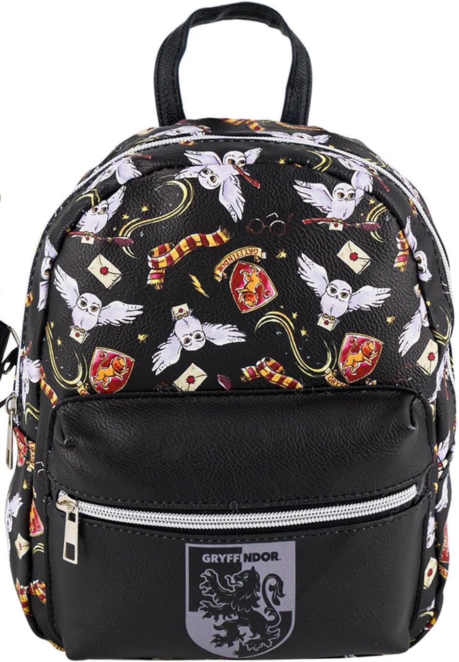 Fast Forward Harry Potter 10 inches Mini Backpack, black/white, allover print