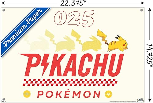 Miniatura 3 de Pokémon - Pikachu Nostalgia Wall Poster with Push Pins