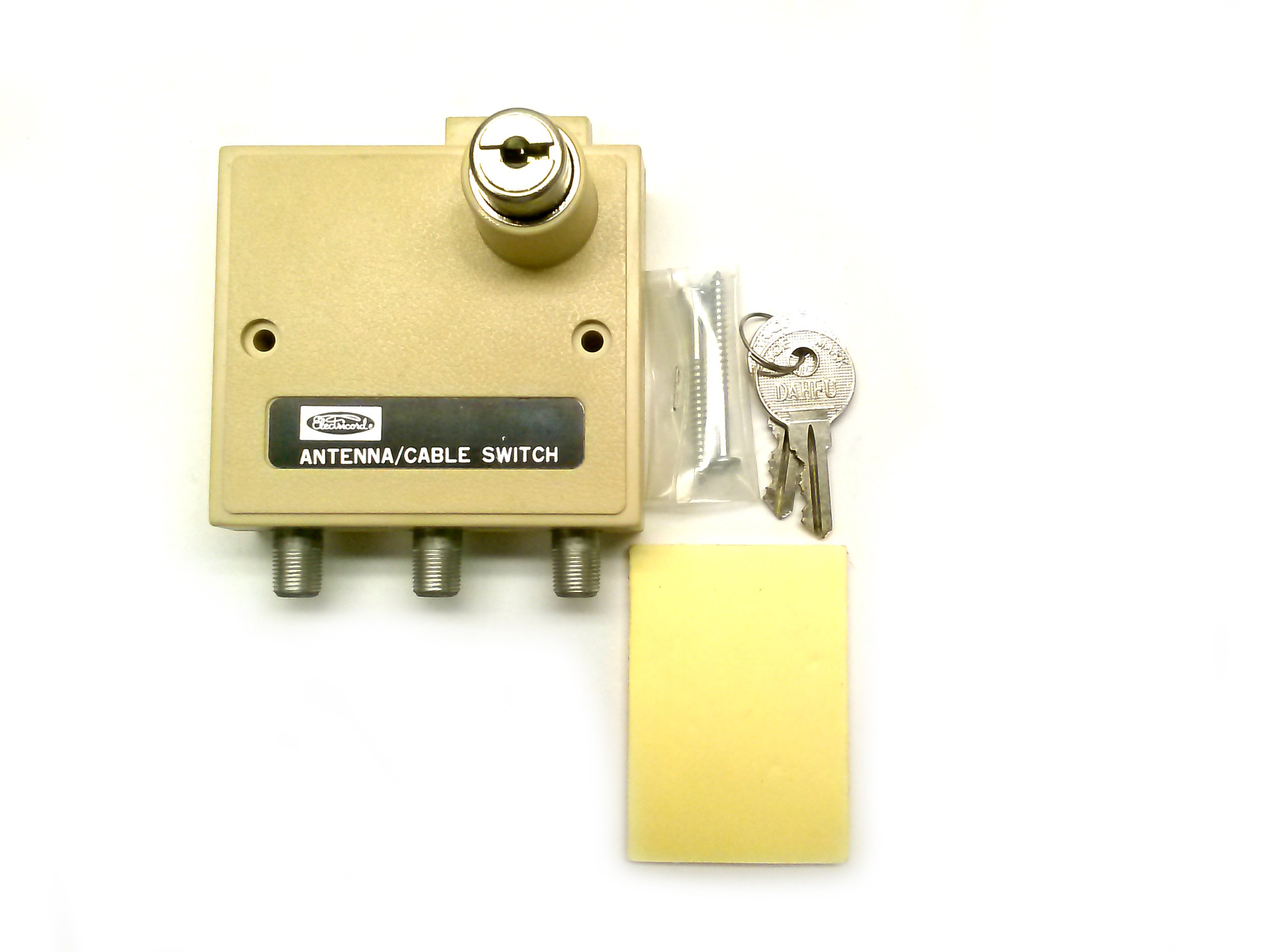 ELECTRICORD A-B ANTENNA CABLE SWITCH with LOCK