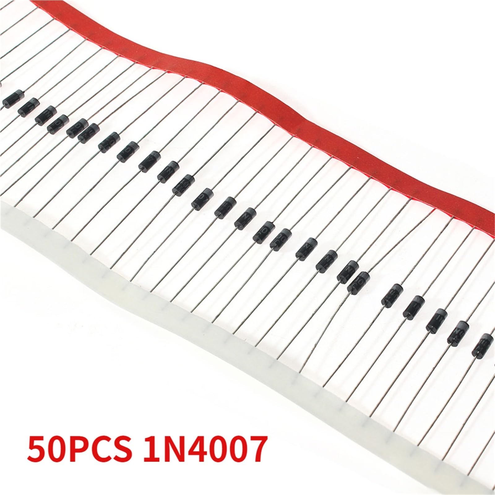 Produktbild von 100 Dioden Set – 1N4148, 1N4007, 1N5408, 1N5819, 1N5399, 1N5822, FR107, FR207 – Für Schaltungsreparatur