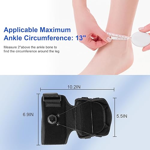 Miniatura 5 de Hotodeal Soporte de pie caído, soporte de elevación para caminar, alivia la inestabilidad de las extremidades inferiores por accidente