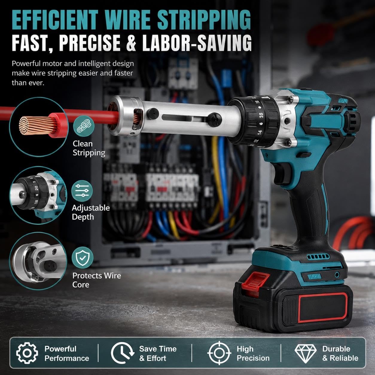 Macchina Spelafili Automatica Cordless Pro con Batteria al Litio