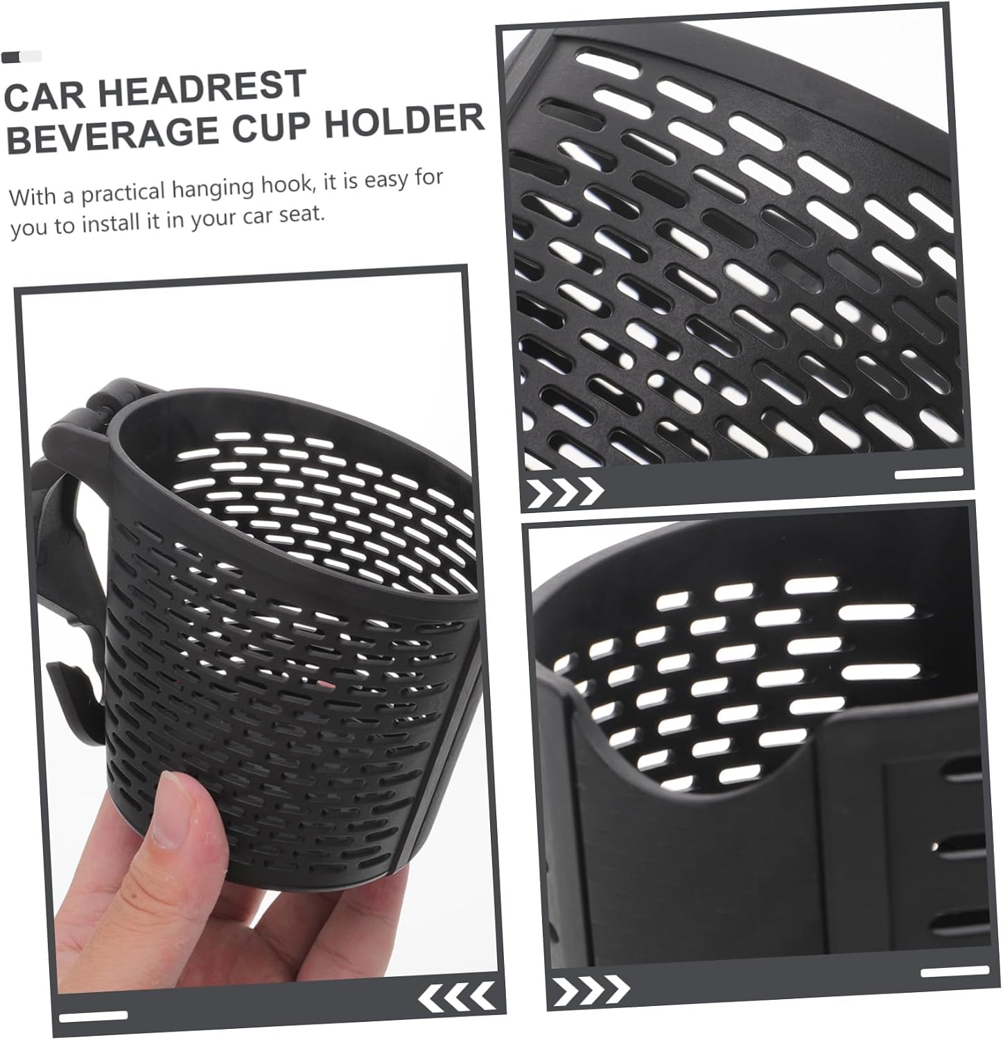 2pcs Car Cup Holder Tray Headrest Water Bottle Holder Universal Beverage Cup Holder for Car