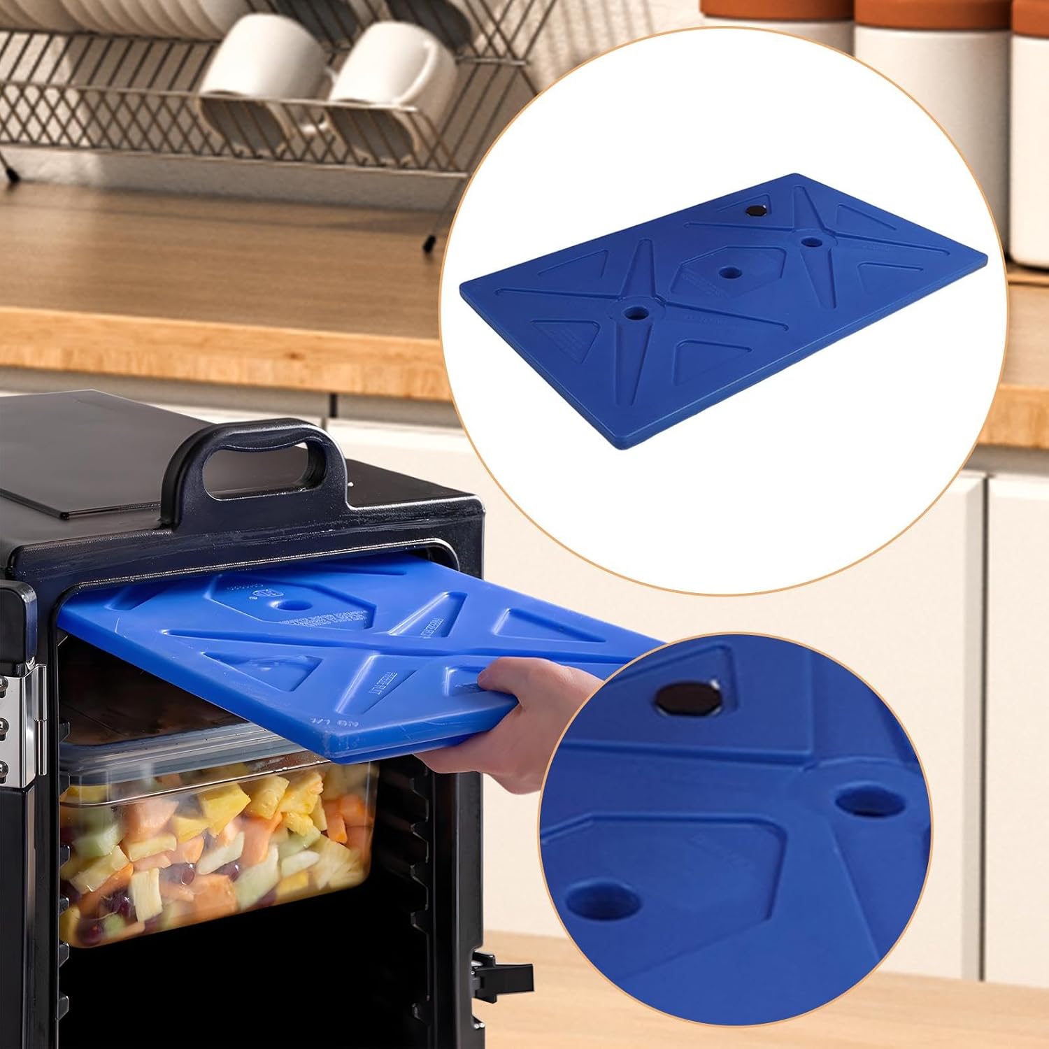 Cooler Ice Board Ice Pack Rectangular Accessories Cooler Cool Blocks Large Capacity for Fishing Travel Outdoor Camping BBQ