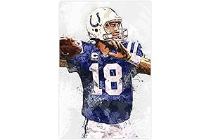 EZPUCK Peyton Manning Canvas Poster Bedroom Decor Sports Landscape Office Room Decor Gift Unframe