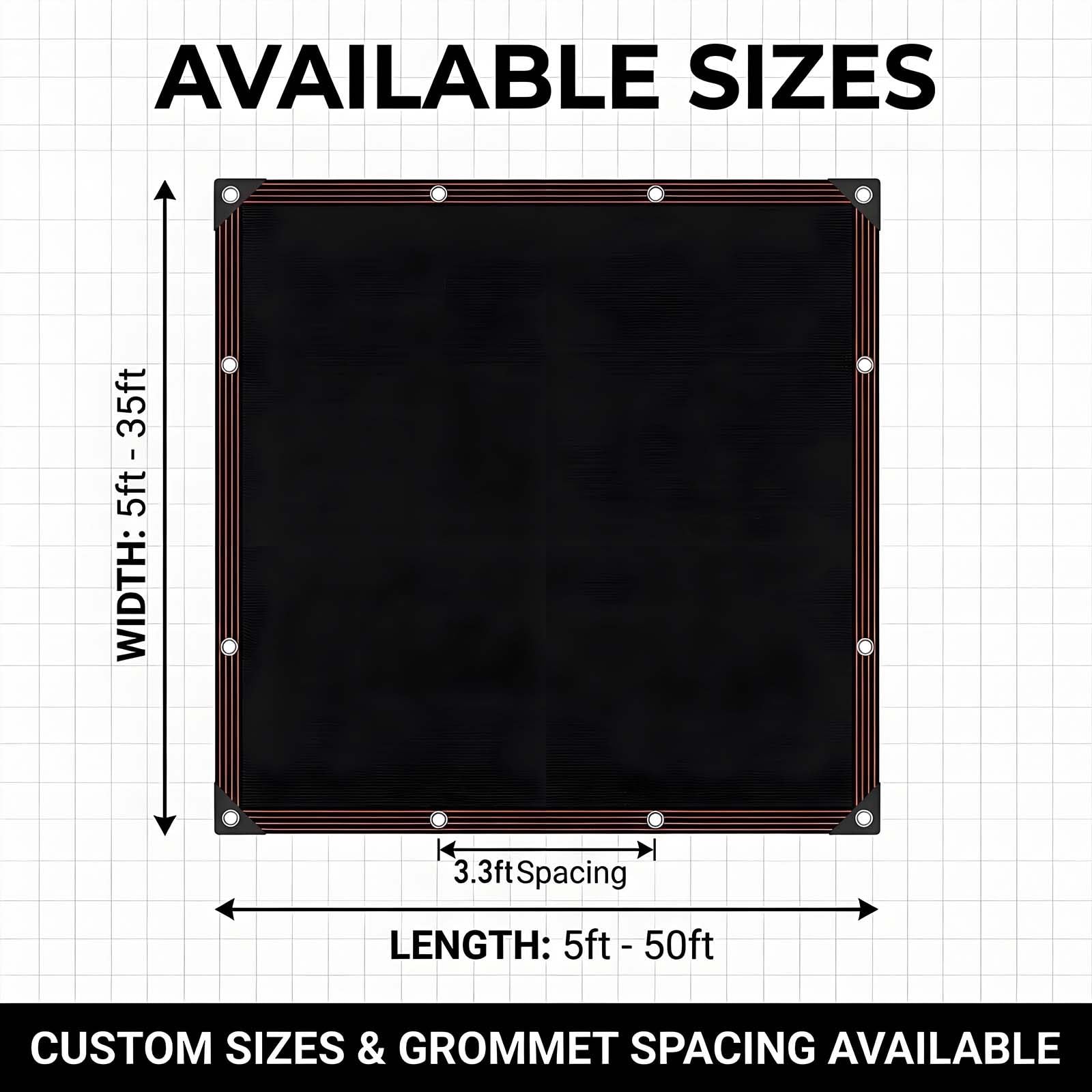 Red de sombra de jardín negra resistente, 90 % de protección UV, lona de malla transpirable con ojales, tela de sombra para invernadero, patio, pérgola (4 x 8 m)