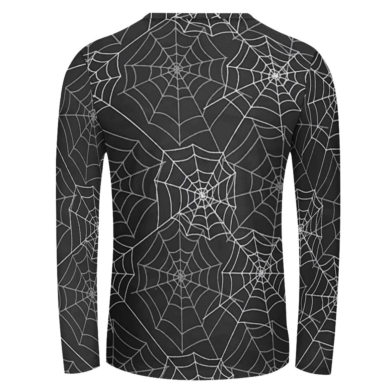Amazon.co.jp: 長袖 Tシャツ メンズ 蜘蛛の巣 クモ柄 スパイダー
