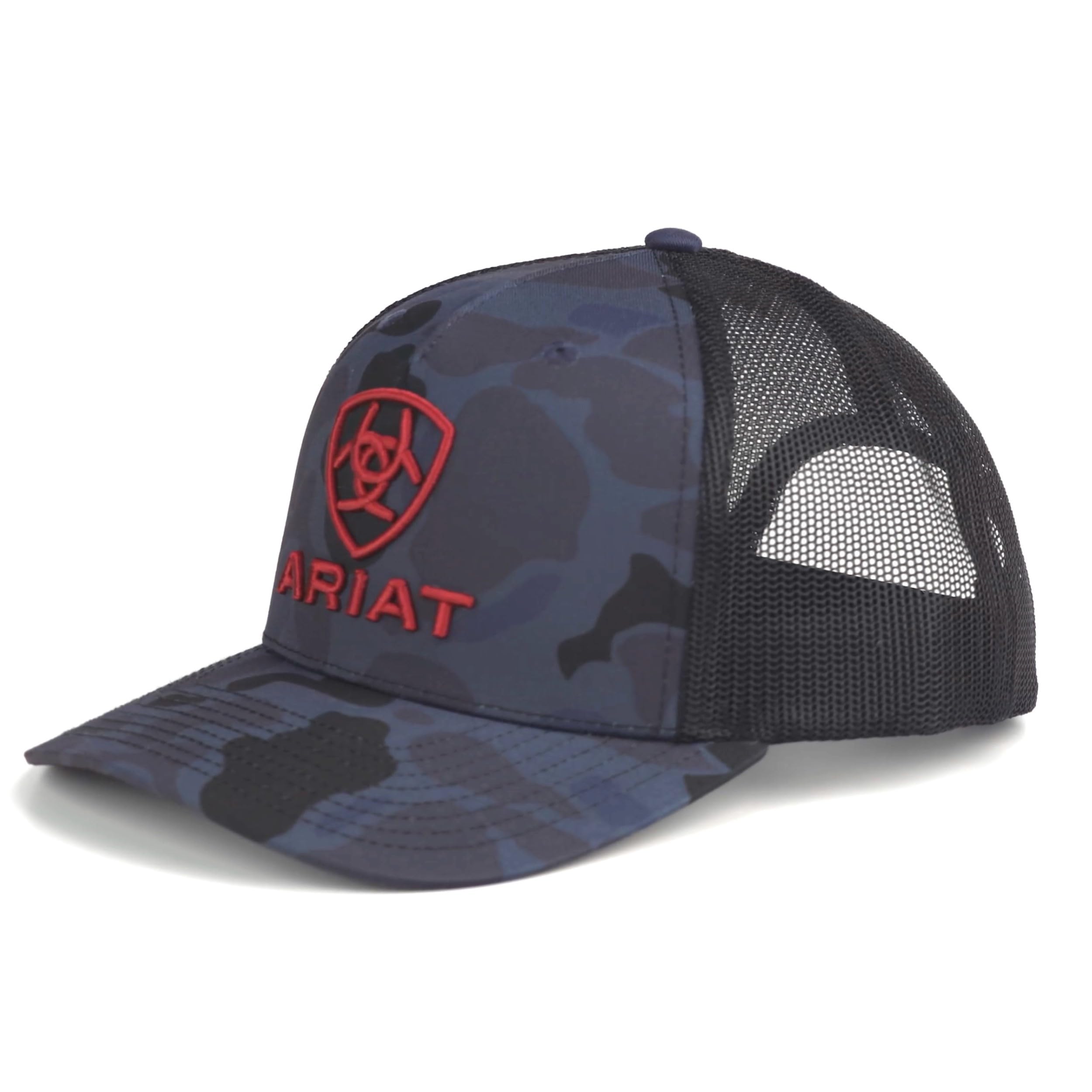 ARIAT Richardson 112 - Cappellino da camionista con logo ricamato 3D rosso