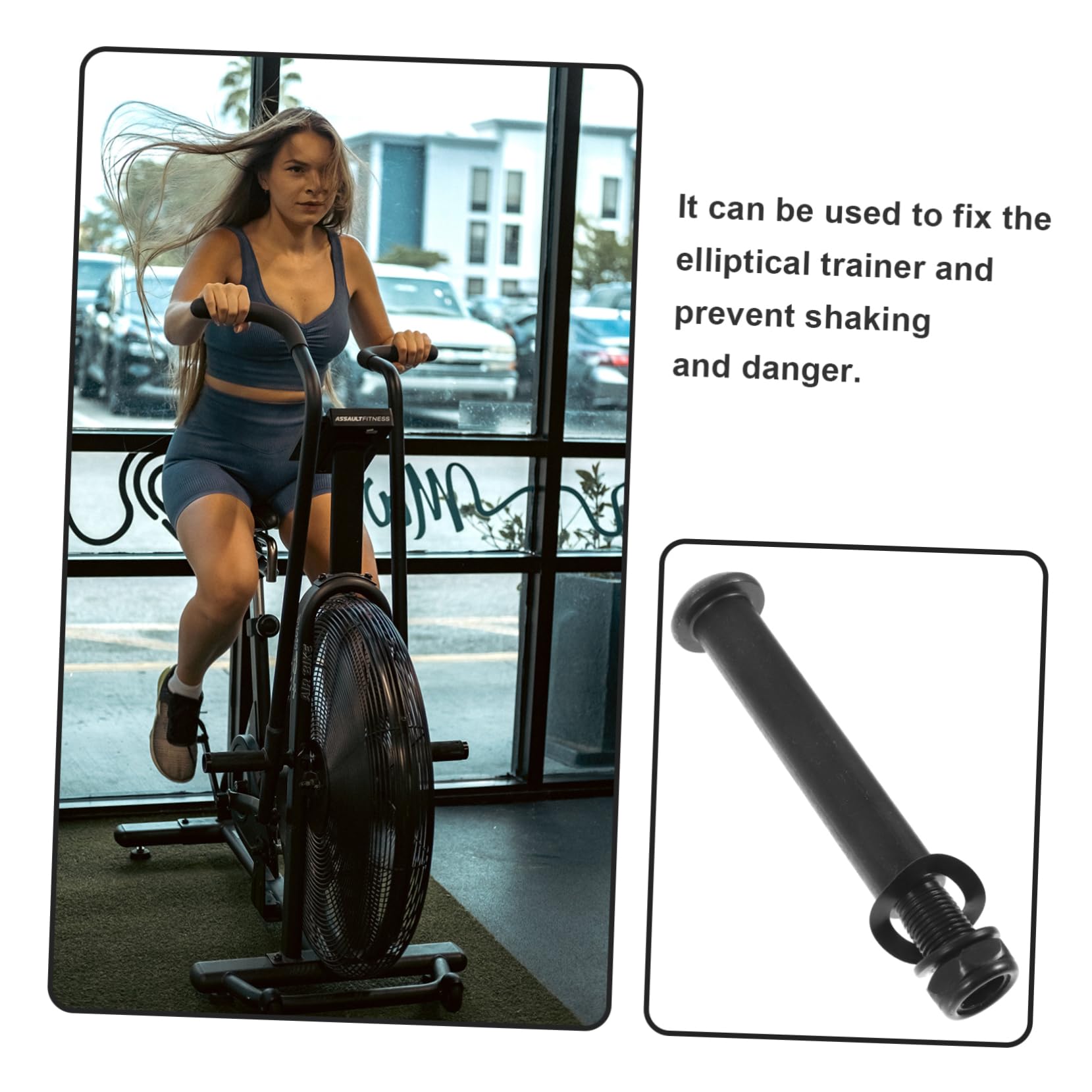 Vélo De Fitness BESPORTBLE Fixation De Machine Elliptique Boulons De Remplacement Pour U00c9quipement De Fitness Droit Accessoires De Réparation Fitness Velo Elliptique
