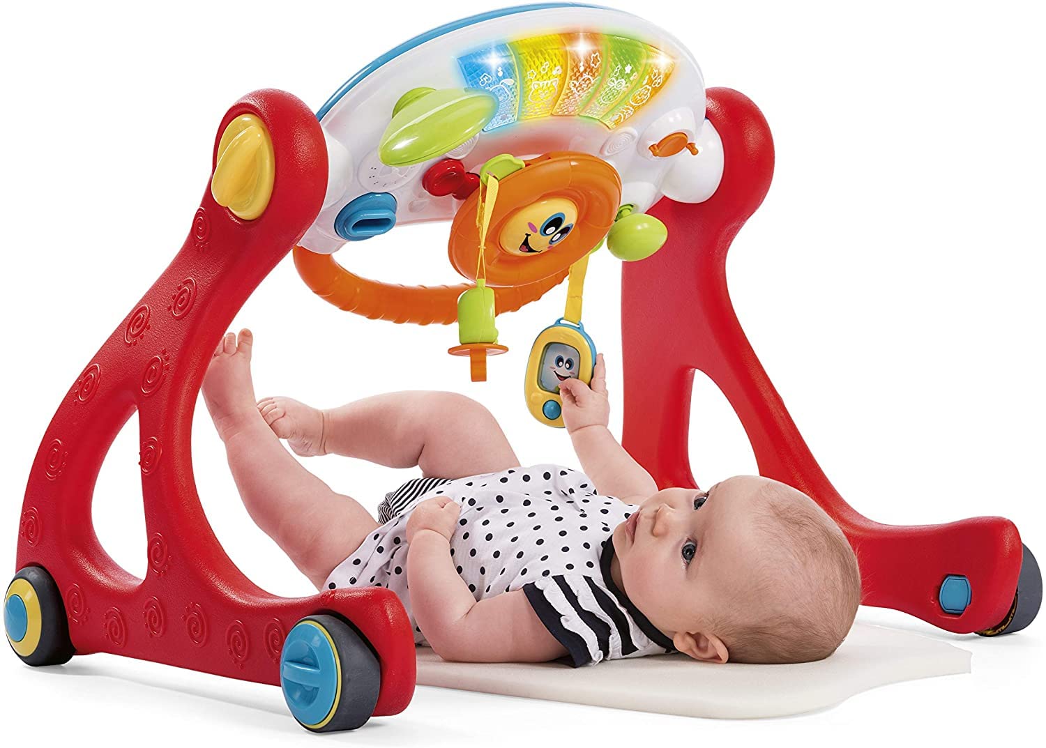 Chicco Grow and Walk 4in1 Baby Aktivitäts Spielzeug und Lauflernhilfe, Lernspielzeug mit manuellen Aktivitäten, Lichtern und Geräuschen, Abnehmbares Elektronisches Panel - Baby Spielzeug 3-36 Monate