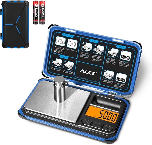  Precision Pocket Scale, 200gx0.01g jewelry gram scale, digital food scale with LCD display, one-click conversion 6 units, mini scale for weed/kitchen/powder/herb/coins(Battery included)