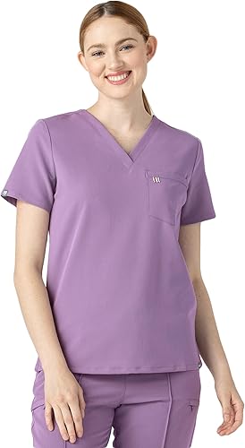 Miniatura 9 de Mediclo Sal Essential - Camiseta médica para mujer, respetuosa con el medio ambiente, sostenible, con cuello en V, bolsillo en el pecho, ropa de