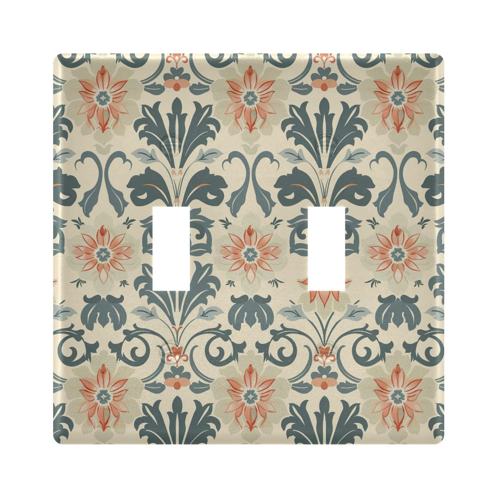 UMIRIKO Tropical Flowers Floral Light Switch Cover Plate Covers Decorative Double Toggle Home Decor 202b5336